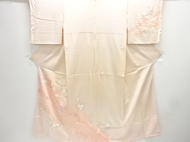 絞り秋草模様訪問着